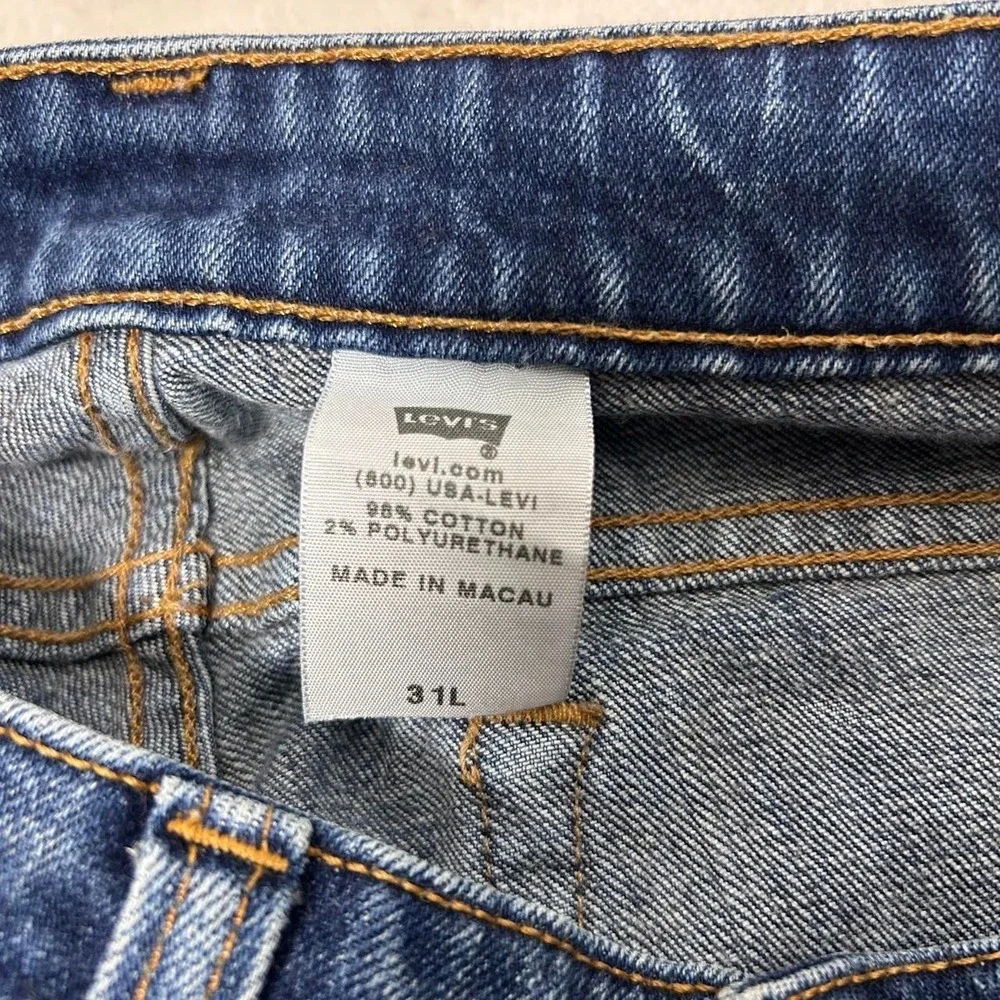 VTG Levis Premium Two Low Jeans Womens 31L  Button Fly Bootcut Western